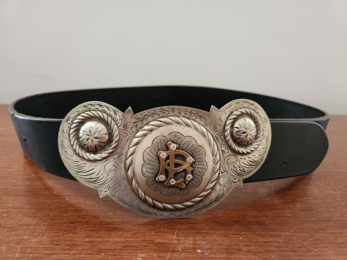 Polo Ralph Lauren Rodeo PRL Logo Western Buckle Black Polo Ralph Lauren Rodeo PRL Logo Western Buckle Black
