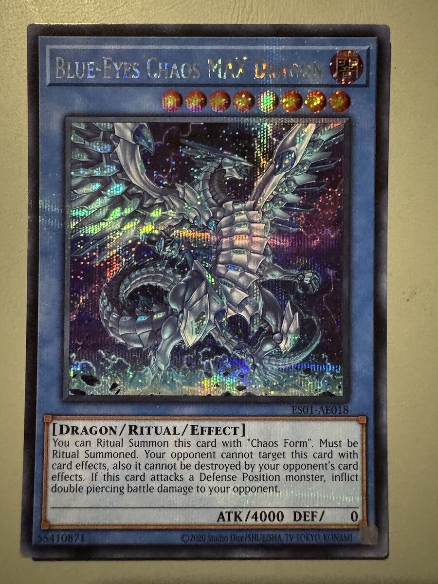 YUGIOH BLUE-EYES CHAOS MAX DRAGON ASIA ENGLISH ES01-AE018 YUGIOH BLUE-EYES CHAOS MAX DRAGON ASIA ENGLISH ES01-AE018