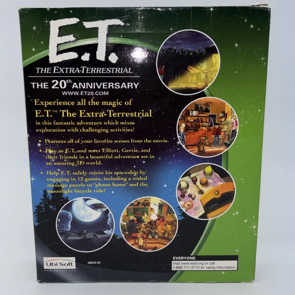 E.T. Phone Home Adventure Big Box PC Game 2002 Ubisoft Unused Sealed - Image 2 of 4