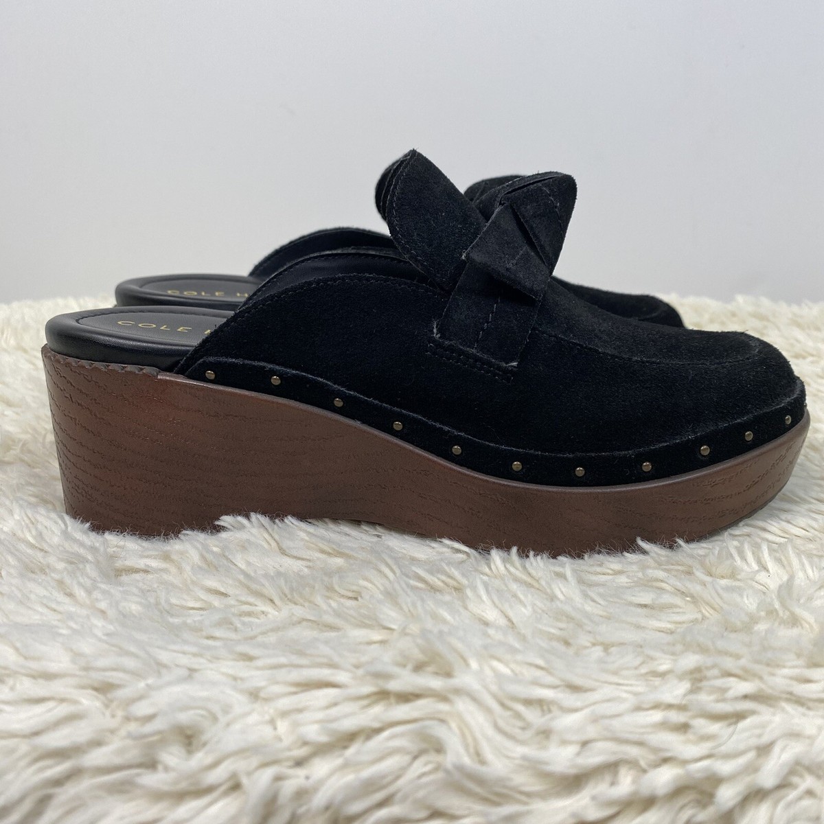 Cole Haan Shoes Women's Cloudfeel All Day Bow Clogs Mules