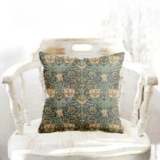 Art Nouveau Flowers By William Morris Double Sided Square Pillow