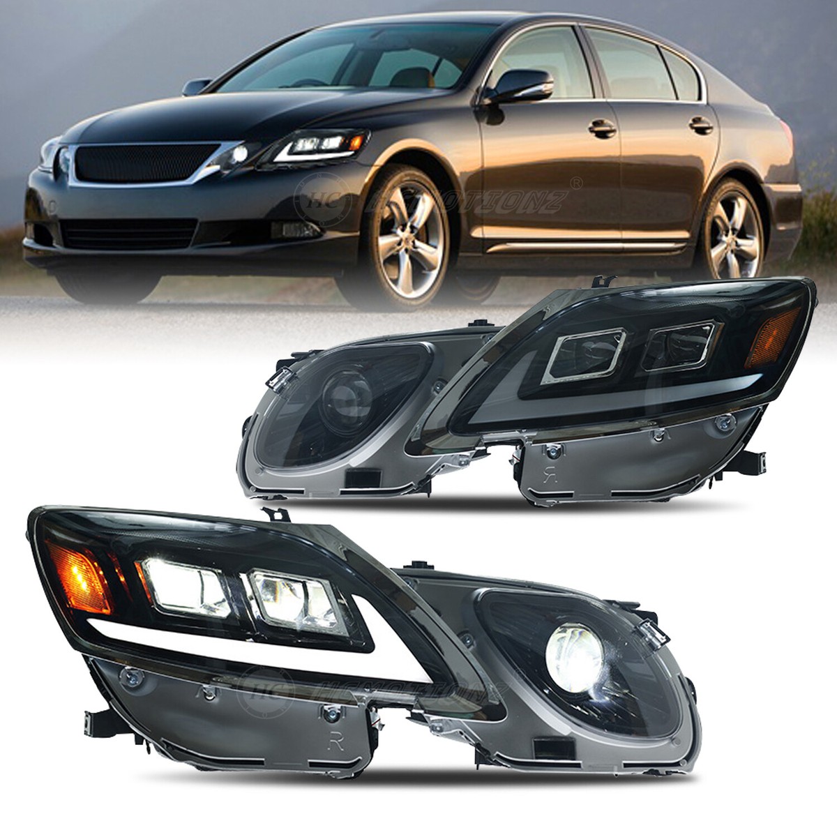 LED Headlights For Lexus GS 2006-2011 GS300/350/430/460/450h Head