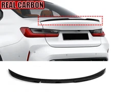 REAL CARBON FIBER Rear Trunk Spoiler Boot Wing Lip For BMW G87 M2 Coupe 2022-24