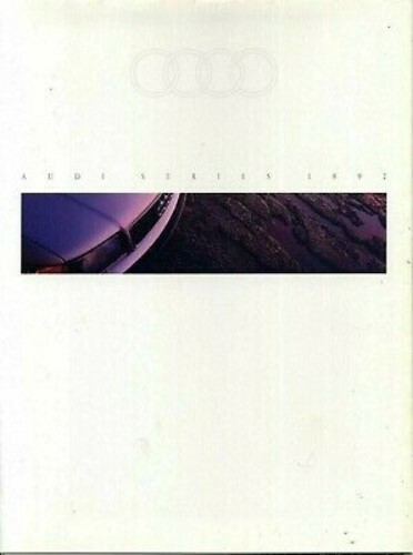 Audi Series 1992 Dealer Brochure