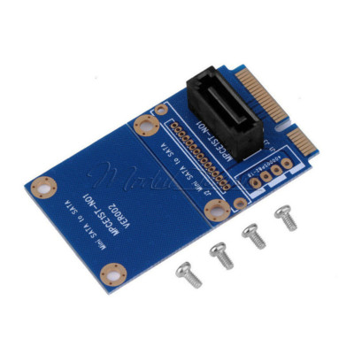 mSATA Mini PCI-e SATA SSD Slot To 7 Pin SATA HDD Convert Card Adapter