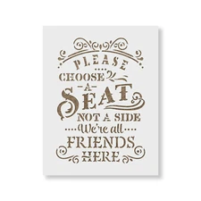 Wedding Friends Stencil - Durable & Reusable Mylar Stencils