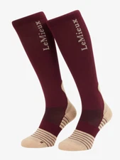 LeMieux Performance Socks - Burgundy
