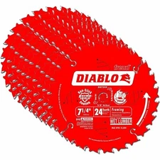 (10 PACK) D0724DA Diablo 7-1/4" 24T Demo Demon Framing & Demolition Saw Blade