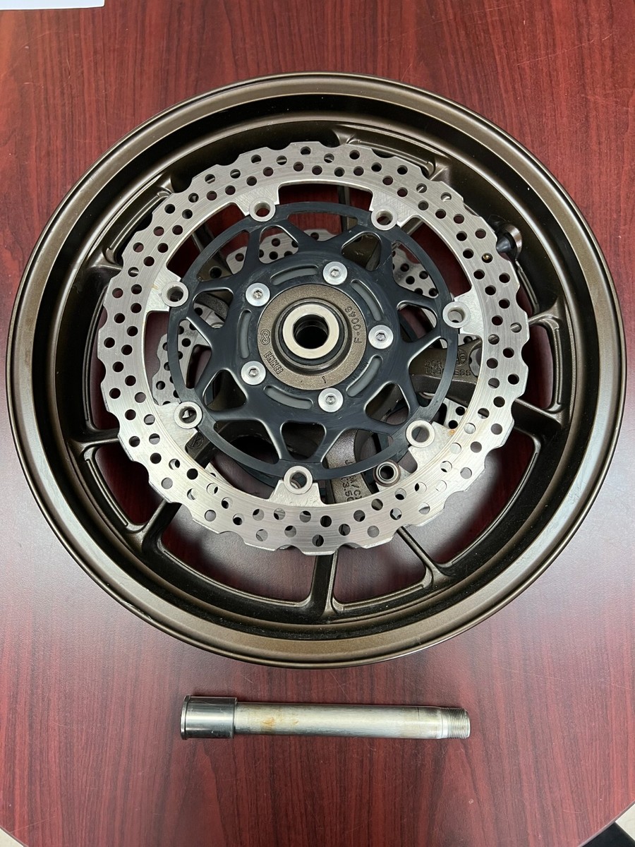 OEM Kawasaki ZX14 07 08 Front Wheel Rim STRAIGHT with Axle