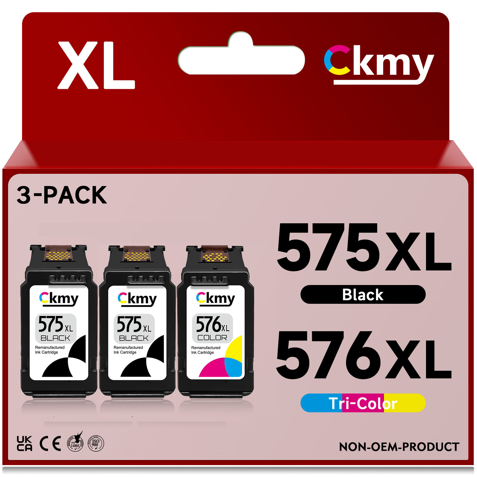 1x-2x Patronen für Canon PG-575XL PG-576XL PIXMA TS3550i TS3551i