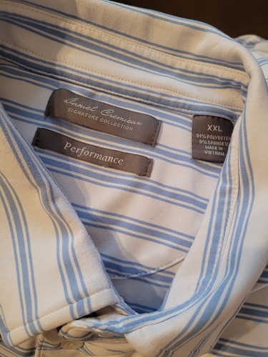 Daniel Cremieux Shirt XXL Blue Signature Collection Performance - Picture 3 of 3