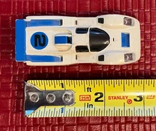 Aurora AFX HO Ferrari 512 M White & Blue #2 Slot Car