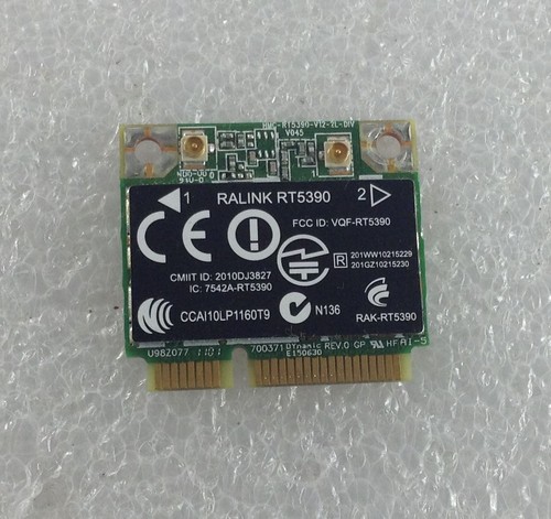 HP Compaq Presario CQ56 206SA Wifi Wi-Fi WLAN Wireless Card Mini PCI-E RT5390 - Picture 1 of 2