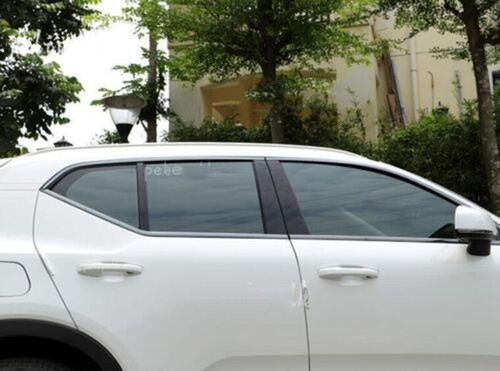 For Volvo XC40 2019-2022 Black steel Car Window Sill Molding Strip Cover Trim - Picture 6 of 6