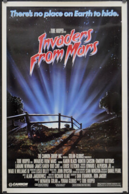 Invaders Von Mars 1986 Original 27X41 Pg Film Poster Karen Schwarz Tobe Hooper