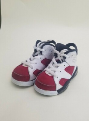 Toddler LeBron James White Red High Tops US 4.5 EU 21