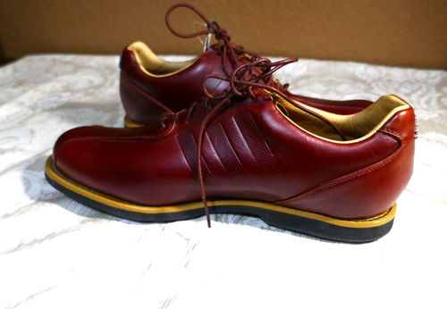 Adidas Adipure TC Cross Golf F33386 Leather Spikeless Men 10.5 Brown Shoes - Picture 10 of 15