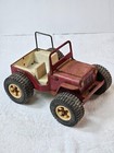 VTG Tonka Jeep 10" Willys Pressed Steel Toy Truck – Red 1960s 4x4 USA Jeep Logo