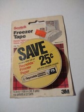 Scotch 178 Freezer Tape 3/4" x 1000" Labeling Vintage 3m w/ Reynolds paper PROP