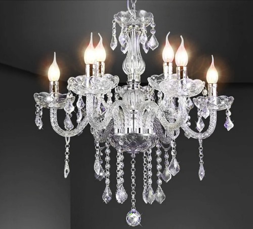 Kronleuchter Kristall Glas, LEWIMA, Deckenlampe, 56L x 56B x 80H cm, LED, NEU - Bild 2 von 5