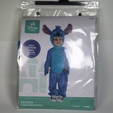 Disney Baby Stitch Costume Infant Size 3-6 Months Jumpsuit Hoodie