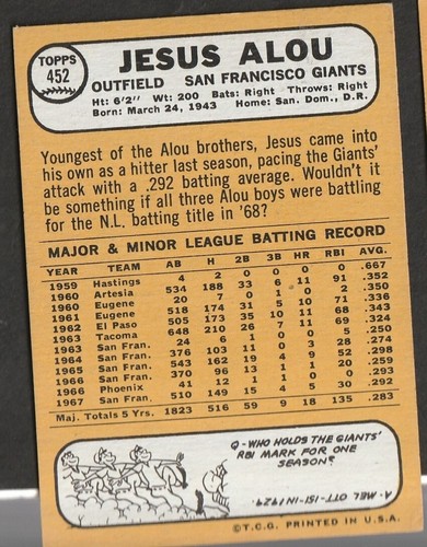 1968 Topps Baseball Cards Scegli una carta a scelta 295-660 EX X-MT 1/25 Set Break - Foto 286 di 490