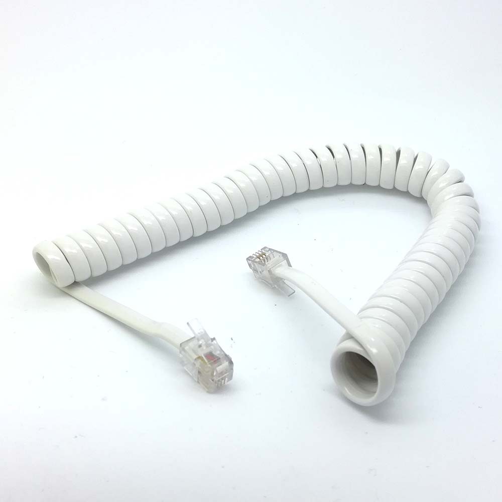 flexible 6ft 1.8M Male RJ9 Telephone Handset Phone Extension Cord Cable ...