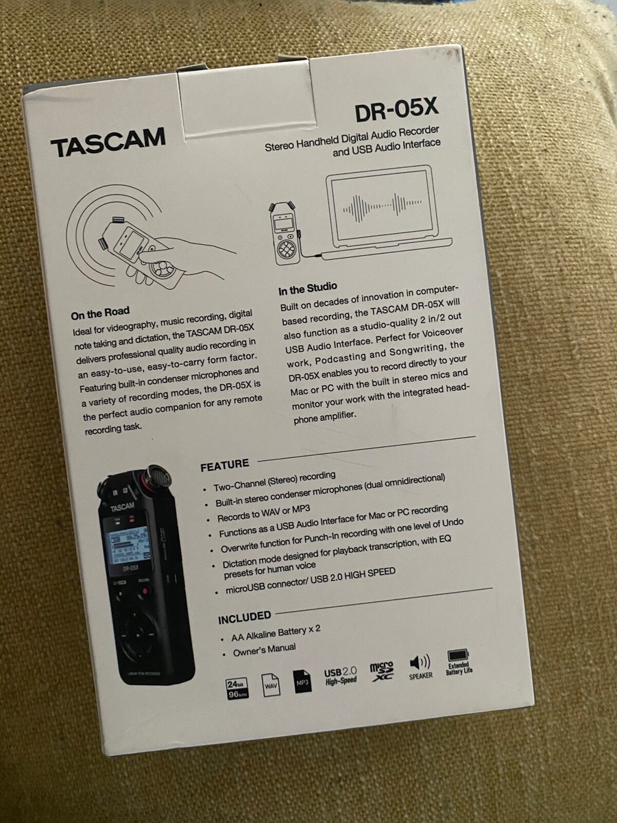 TASCAM DR05X Stereo Handheld Digital Recorder with USB for sale