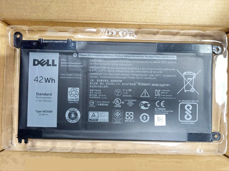 Genuine OEM WDX0R WDXOR NEW Dell Inspiron Battery 15 5567 5568 13 5368 7368 42Wh - Image 2 of 4
