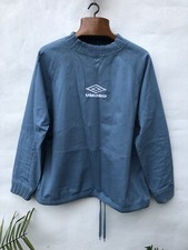 Umbro Ribbed Sweatshirt Drill Top Men’s XL Blue Liam Gallagher Maine Road Oasis