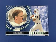 2001 Topps Stadium Club Peyton Manning insert In Focus IF1 Colts HOF
