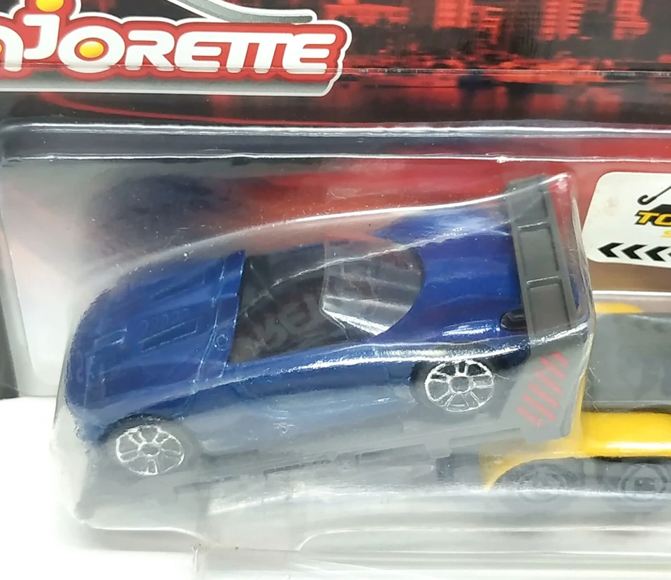 Majorette City Set Porsche 918 + Man TGS Amarillo Remolque Deslizable 3" en Paquete Foto 3 de 4