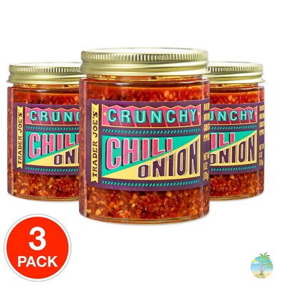 3x Trader Joes Crunchy Chili Onion Sauce - Similar to Momofuku Chili Crunch