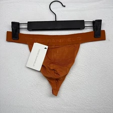 Todd Sanfield Thong Men's Small Orange Rust Essential Underwear Micro Modal NEW