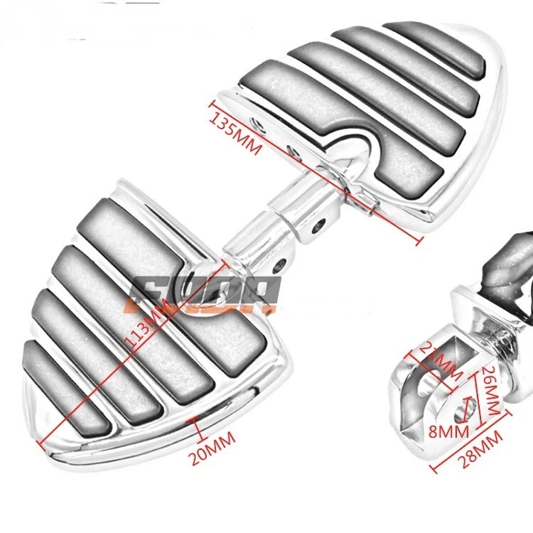 Front Foot Pegs Footrest for Honda ST1300 Pan-European Police 2003-2012 099 - Изображение 3 из 4