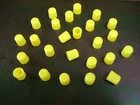 Grease Nipple Cap - Hi-Viz Yellow - Compact Press Fit type - Discount Pack of 25