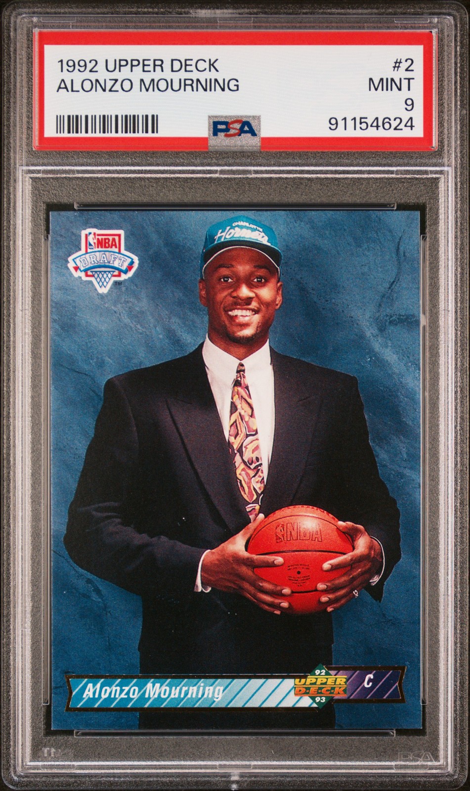 1992 Upper Deck Alonzo Mourning #2 PSA 9