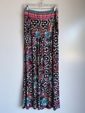 Joseph Ribkoff Wide Leg Pants Size 6 Floral Boho