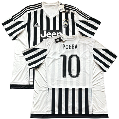 2015/16 Juventus Home Jersey #10 Pogba 3XL adidas Soccer Cygames