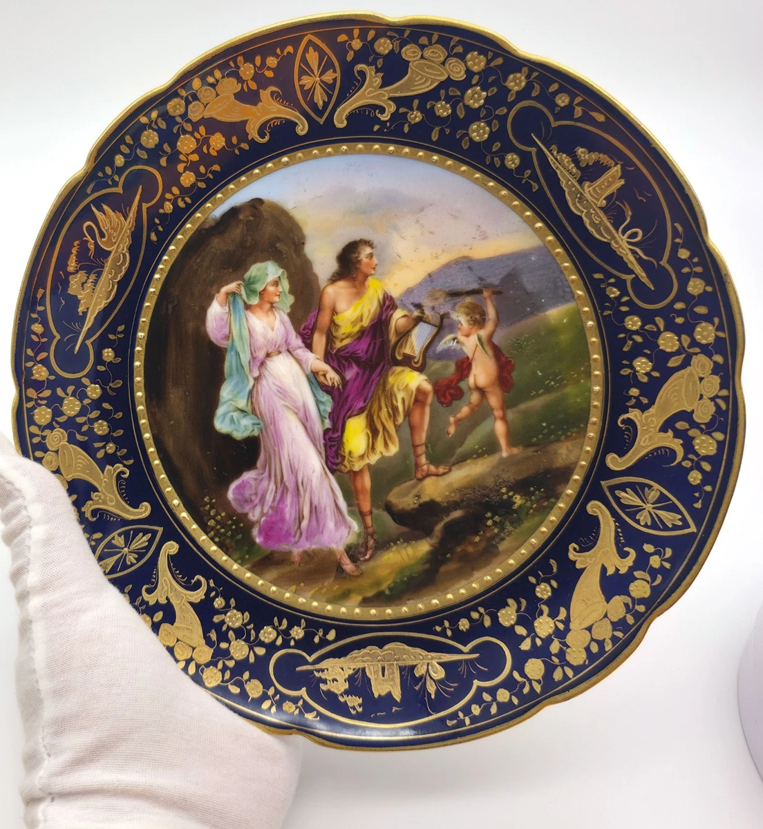 Royal Vienna Plate In Antique Ceramic & Porcelain Plates