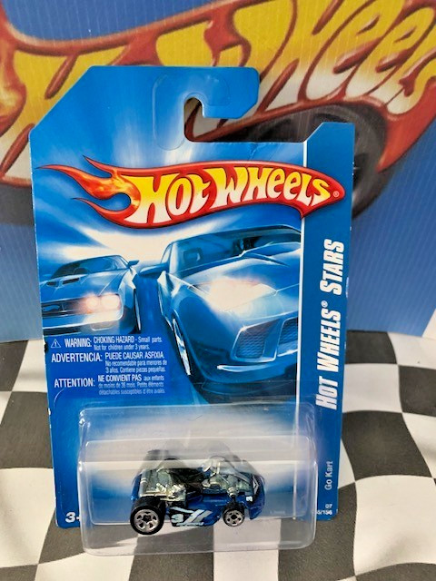 Hot Wheels 2007 All Stars  135 Go Kart BLUE Micro5SP & 5SP Variation