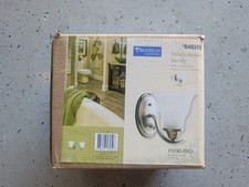 Progress Lighting 649315 Trinity 1-Light Nickel Transitional Vanity Light