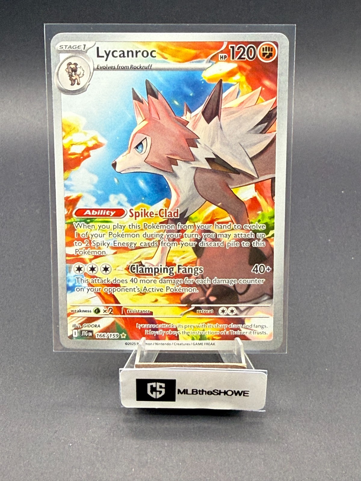 Lycanroc Pokemon Journey Together 166/159 Illustration Rare Near Mint