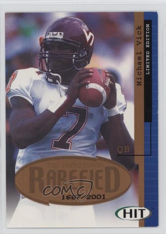 2001 SAGE Hit Rarefied Bronze 1687/2001 Michael Vick #R46 Rookie RC 9ca