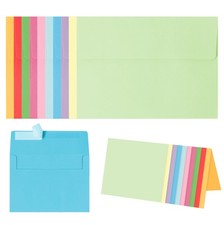 30 Pack 4x6 Blank Greeting Cards Self Seal Envelopes Assorted Colors