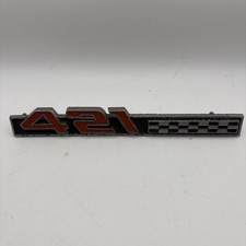 Pontiac Grand Prix Bonneville 421 Badge Emblem 9780809 Vintage Pontiac Grand Prix Bonneville 421 Badge Emblem 9780809 Vintage