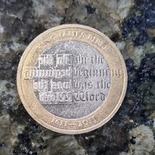 2011 King James Bible Two Pound Coin £2 Circulated Condition Ref C169