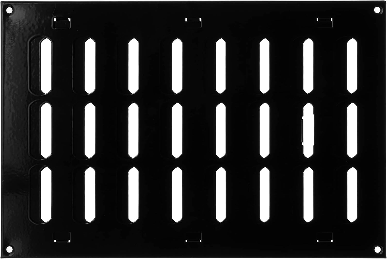 Steinberg14 Black 12x8in Adjustable Sliding Hit Miss Ventilation Grille
