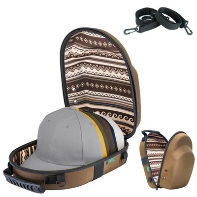 NATIQ Hat Travel Case for Baseball Caps   Crushproof Hard Shell EVA Fits 6 Ca...