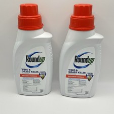 2 PACK Roundup Weed Grass Killer Concentrate 32 ounce each 64 Total NEW